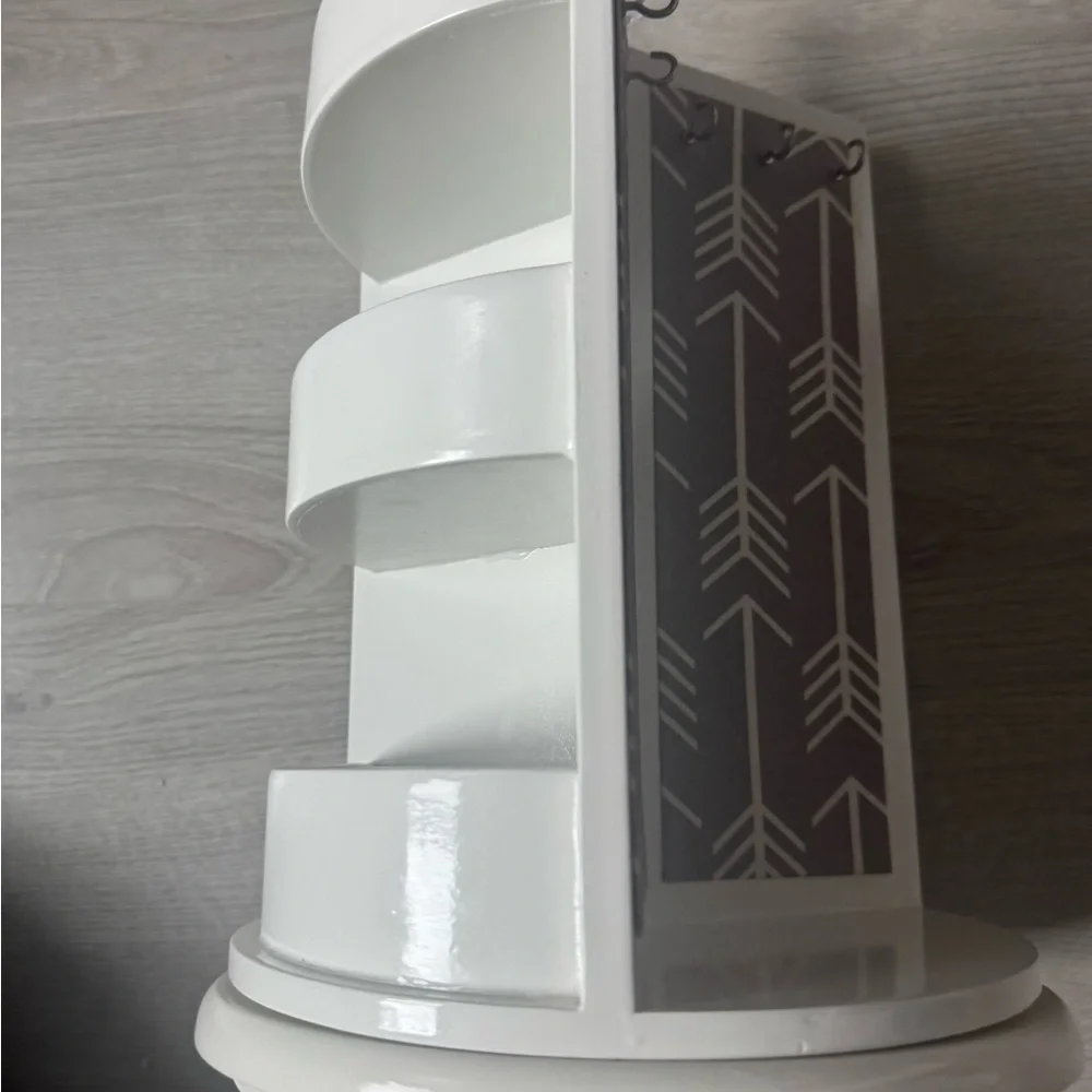 GUC Jewelry Stand + Drawers | Arrow Cool Grey Interior | Rotates 360 Degrees